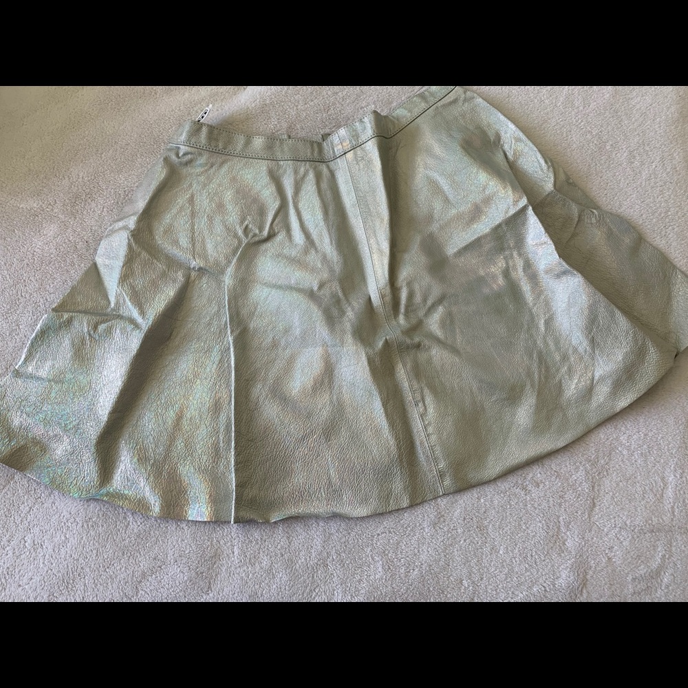 Iridescent skater skirt